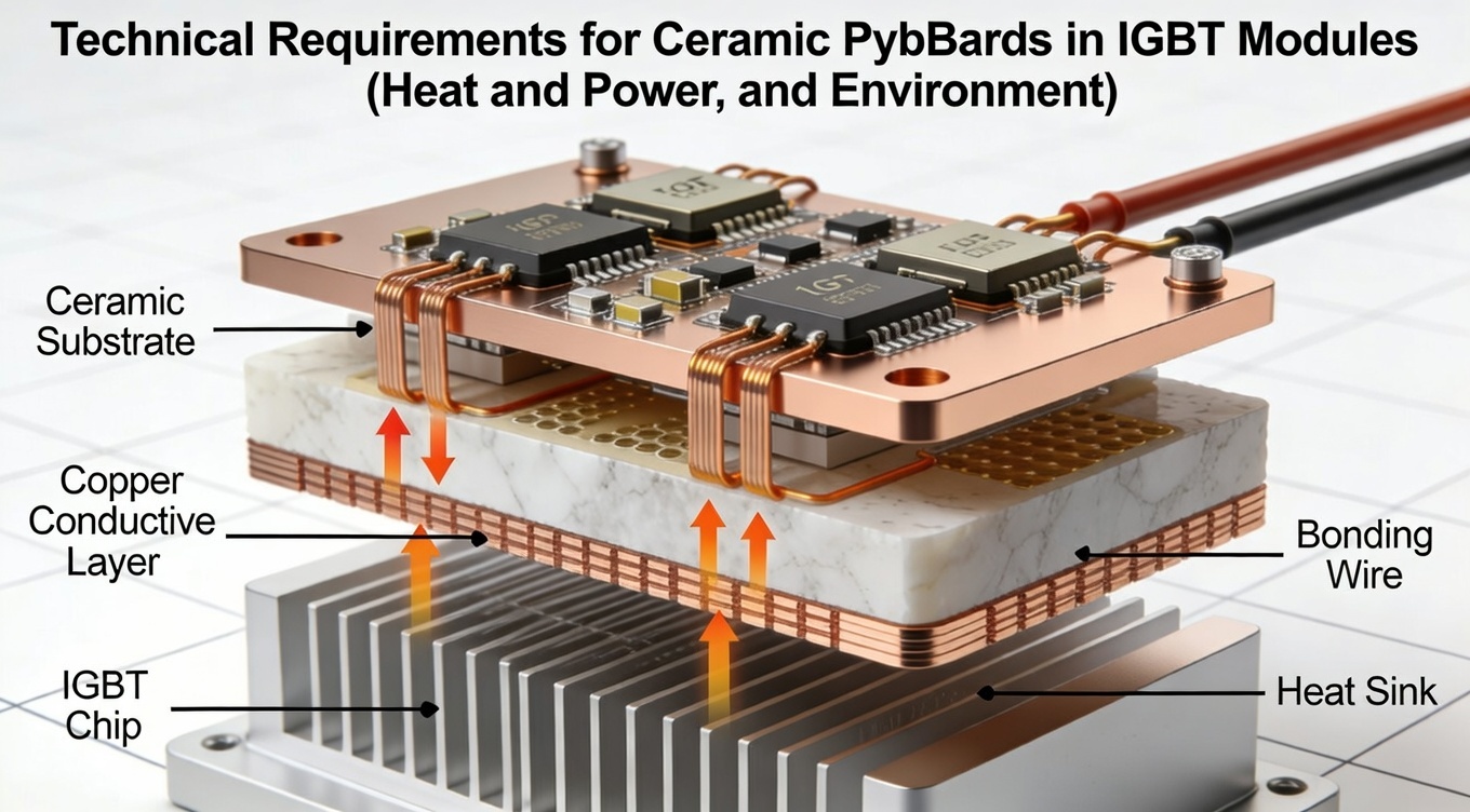 Technical Requirements for Ceramic PCBs in IGBT Modules (Heat, Power, and Environment)