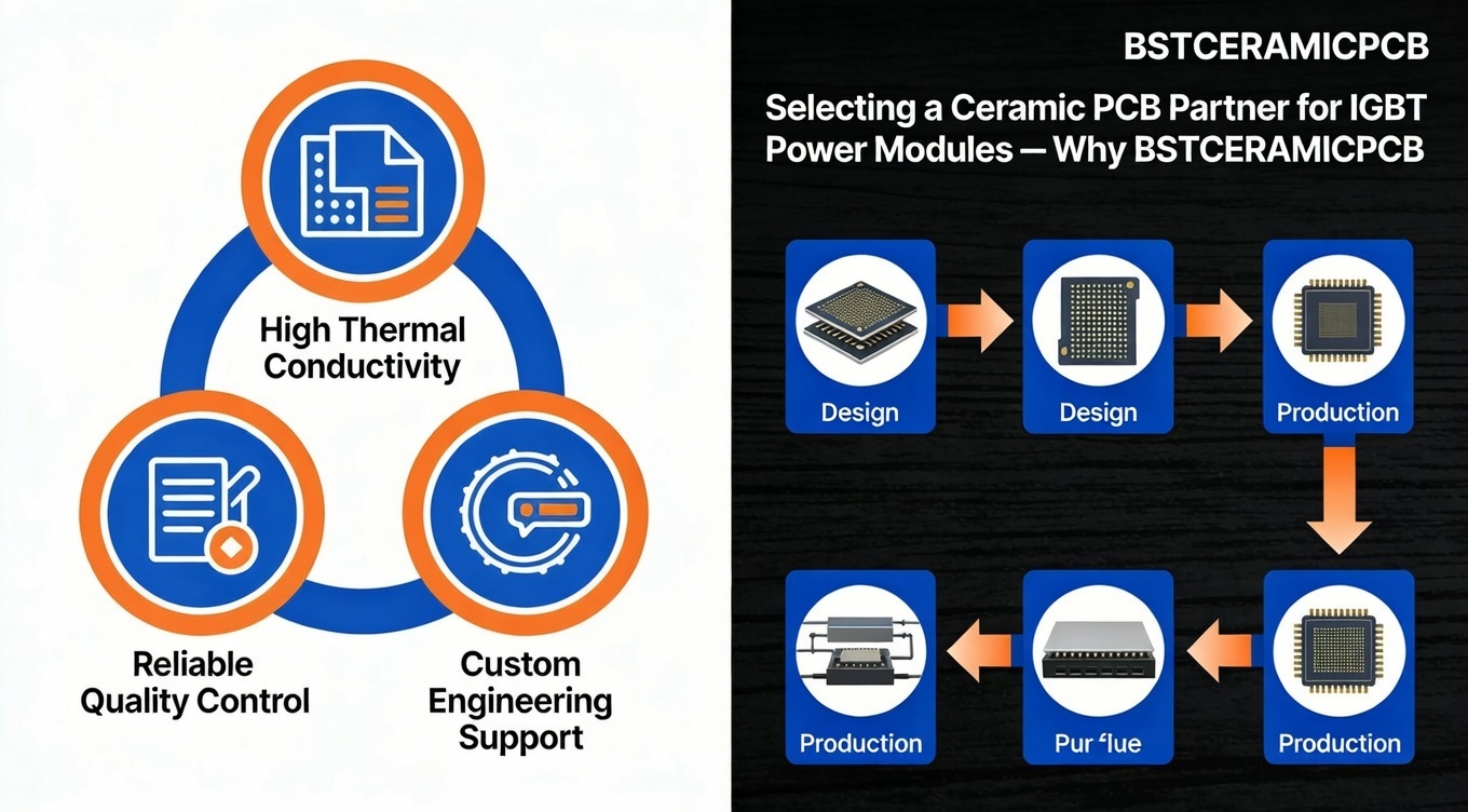 Selecting a Ceramic PCB Partner for IGBT Power Modules — Why BSTCERAMICPCB