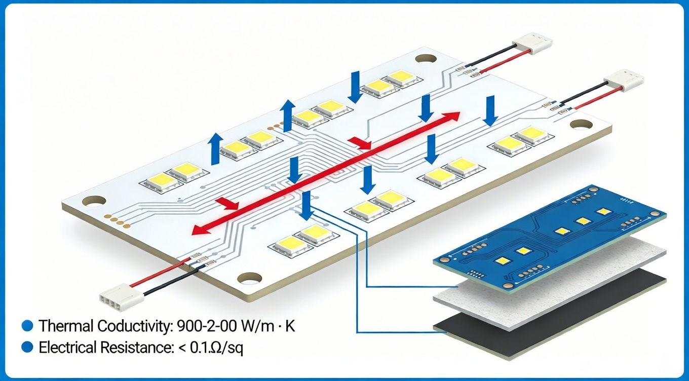 Ceramic PCB for LED Lighting in Colombia