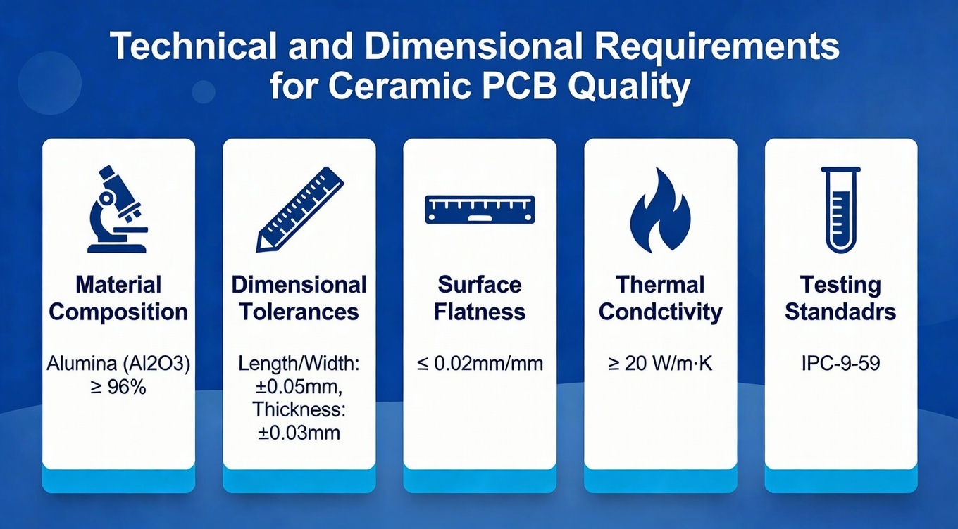 U.S. Technical and Dimensional Requirements for Ceramic PCB Quality