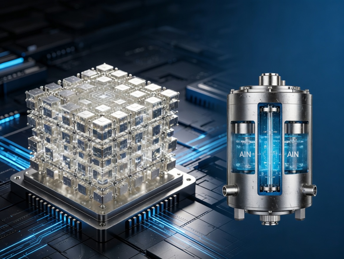 High-Purity AlN for Quantum Computing Cryostats