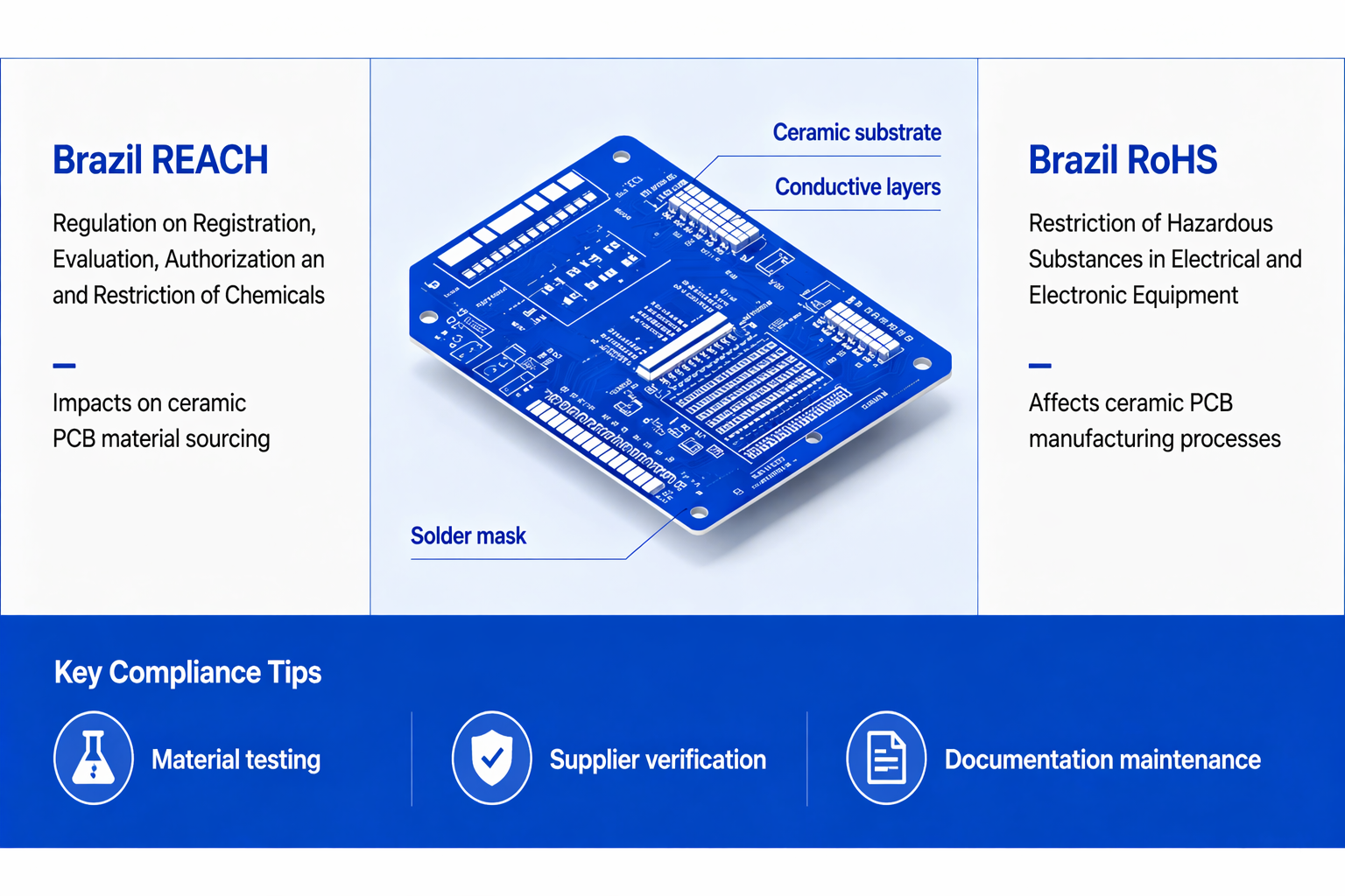 What Brazil REACH & Brazil RoHS Really Mean for Ceramic PCBs