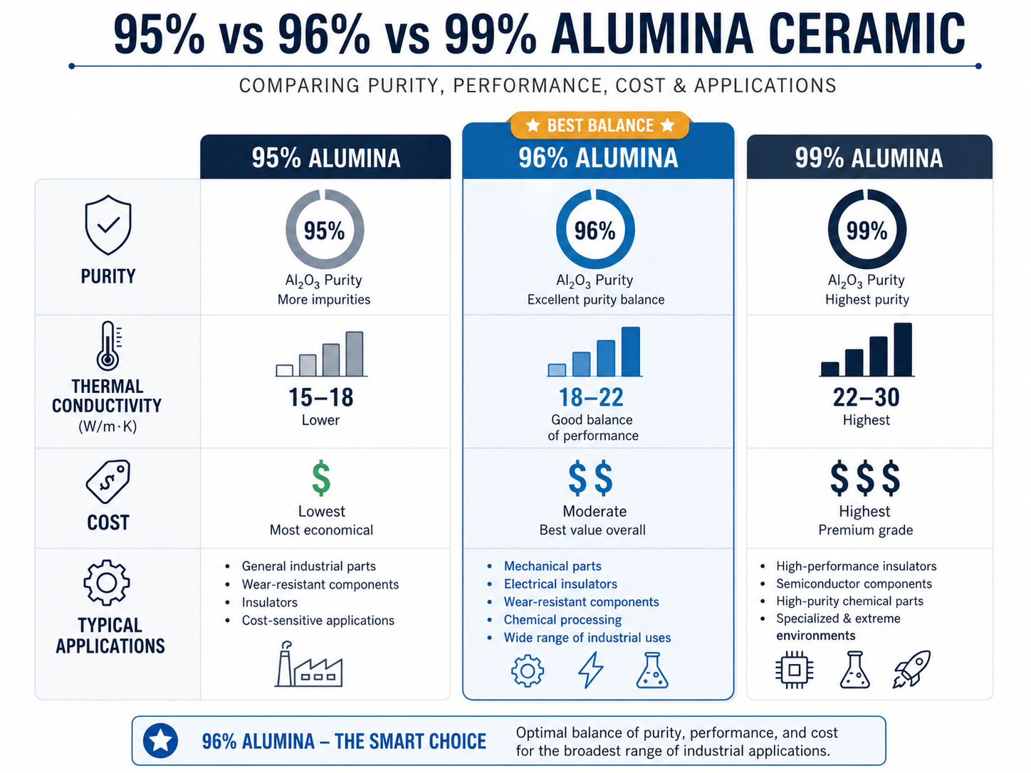 96 Alumina: Properties, Thermal Conductivity, and Substrate Applications