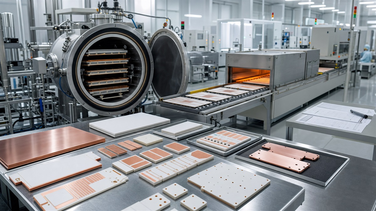 AMB and DBC ceramic substrate manufacturing for SiC power modules