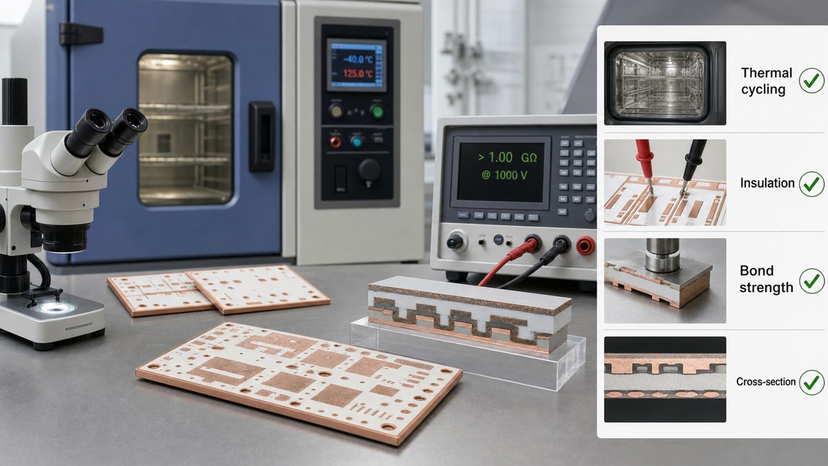 Reliability checks for EV inverter ceramic substrate thermal cycling and insulation