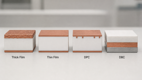 Thick film DPC DBC and thin film metallization on Al2O3 ceramic