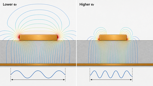 AlN dielectric constant impact on ceramic PCB electric field and impedance