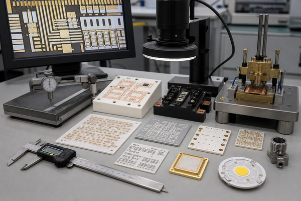Ceramic PCB materials in LED power module sensor and inspection applications