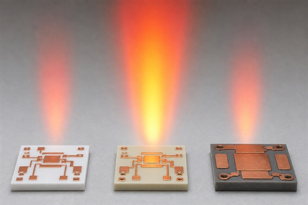 Thermal conductivity comparison of alumina AlN and silicon nitride PCB substrates