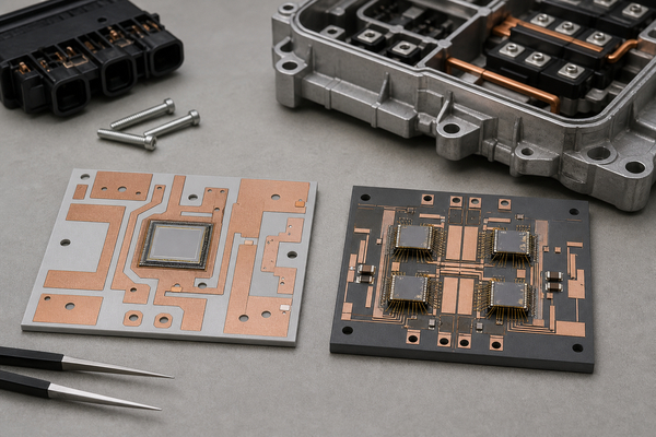 AlN DBC and Si3N4 AMB substrates for power modules