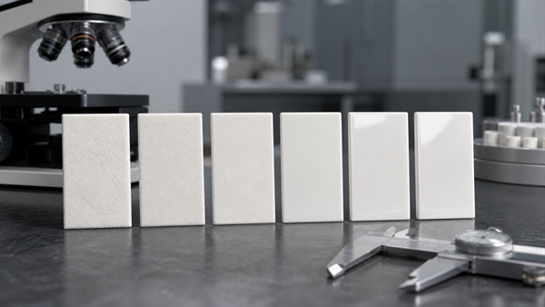 Alumina ceramic grades with different surface density and purity