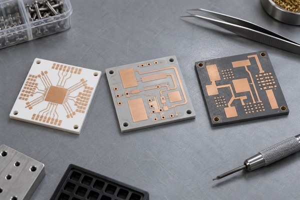 Alumina, aluminum nitride and silicon nitride ceramic circuit substrates