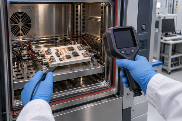 Thermal cycling inspection of a ceramic PCB power module
