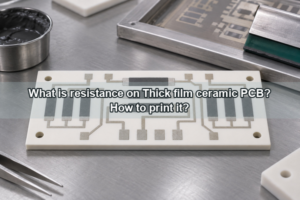 What is resistance on Thick film ceramic PCB? How to print it?