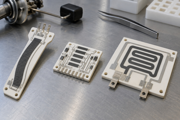 Applications of printed thick film resistors on ceramic substrates