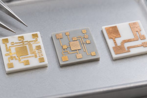 Ceramic material and metallization options for a 4mm square substrate