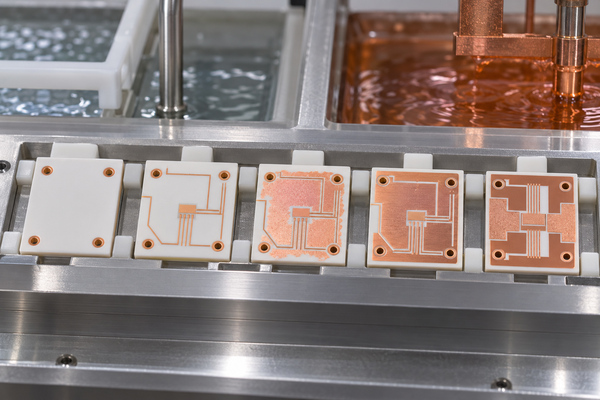 Patterned DPC ceramic PCB manufacturing for a laser diode submount