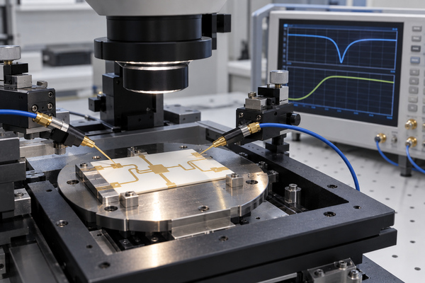 Optical, dimensional and RF coupon inspection of an AlN substrate