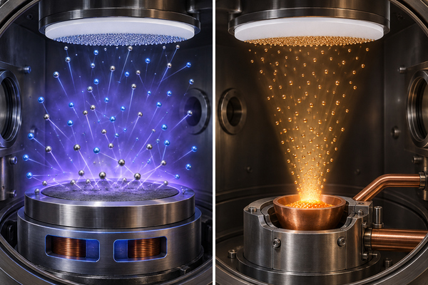 Sputtering and evaporation PVD mechanisms