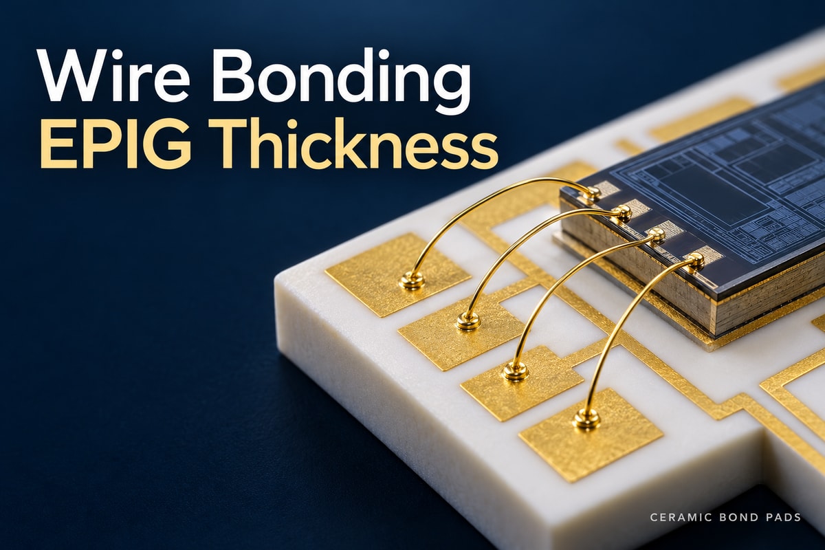 Wire Bonding EPIG Thickness: Selecting Pd/Au for Ceramic Bond Pads