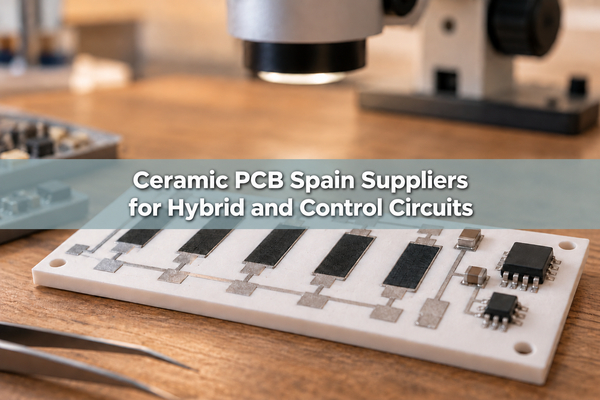Ceramic PCB Spain Suppliers for Hybrid and Control Circuits